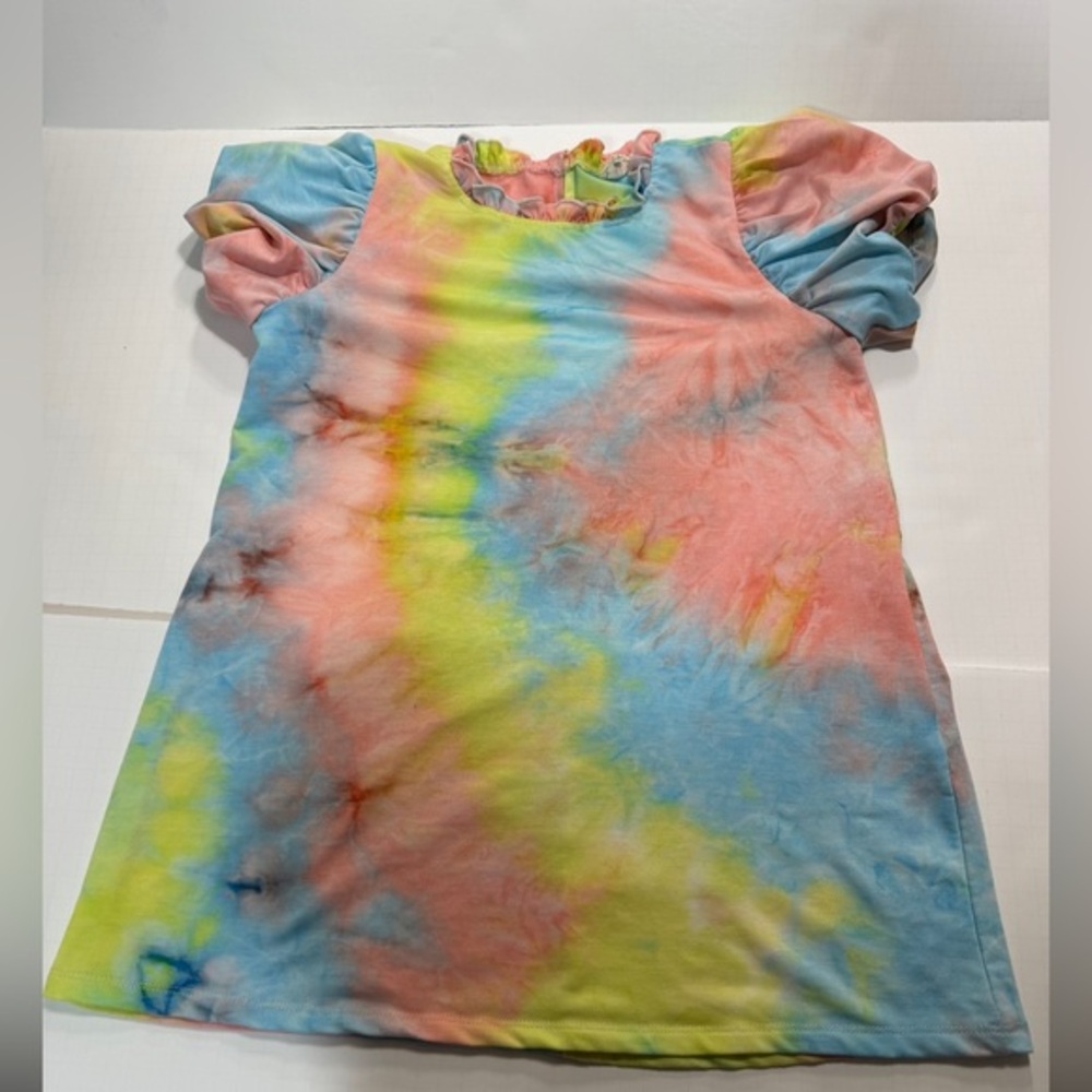 Hayden Colorful Tie-Dye Kids Dress
